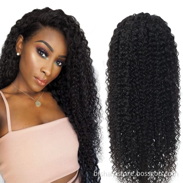 30-inch deep wave front wig wet curly wavy Brazilian 100% real human hair Full HD lace front wig water wave front mesh wig